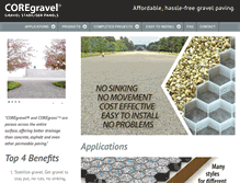 Tablet Screenshot of coregravel.com